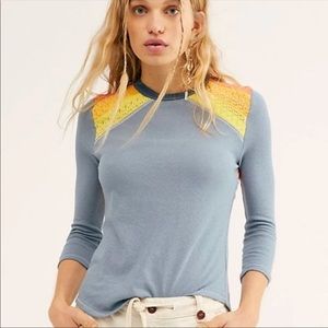 Free People We the Free “In Rainbows” Crochet Top
